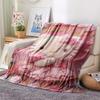 1PC Hello Kitty Pink Print Flannel Blanket, High quality All Seasons, Home Decor, Warmth and Comfort, Perfect for Christmas Gifts