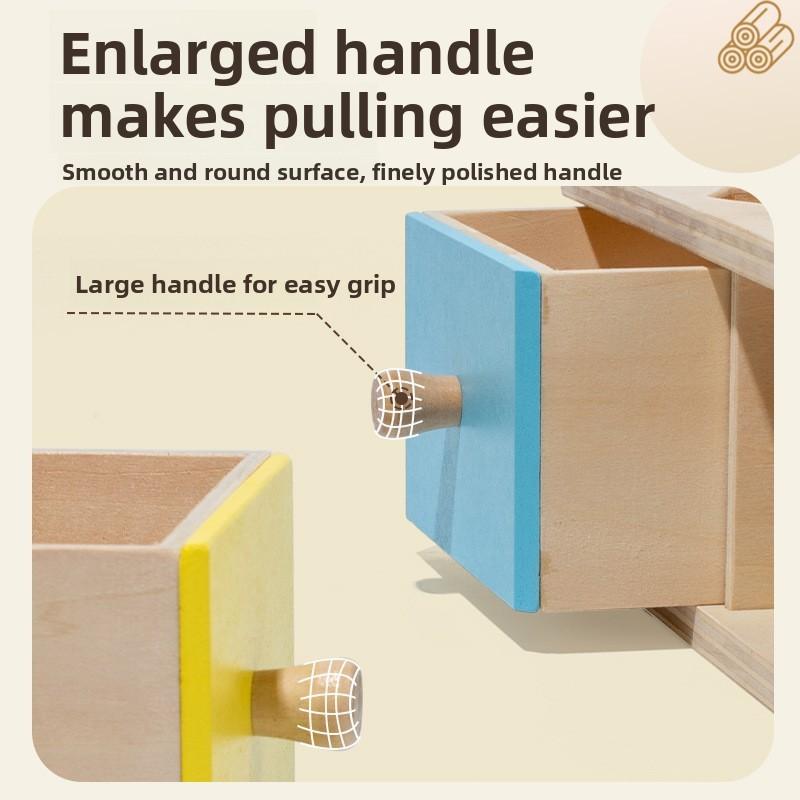 Kids Wooden Geometric Coin Box With Color Matching And Cognitive Toy Learning