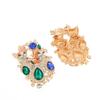 Vintage Baroque Jewelry Brooch Set With Double Cat Design Women Elegant Rhinestone Embellishments Perfect Daily Wear Or Gifting