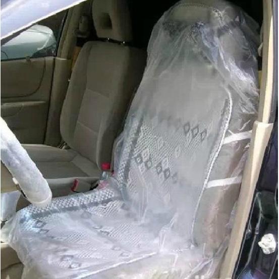 50/100 Pieces Disposable Plastic Car Seat Covers Protective Covers for Beauty Repair Waterproof Universal  Taxi Accessories