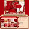 Chinese Wedding Engagement Backdrop Set with Heightened KT Board and Decor