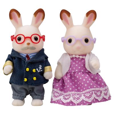 Sylvanian Families Puppen Kaninchen Opa und ST Mark Zertifiziert Alter Spielzeug Puppenhaus Sylvanian Families Epoche [Schokoladenoma] U-68 3+ Co., Ltd.