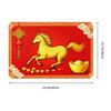 2026 Red Horse Pattern New Year Gift Door Floor Kitchen Bathroom Mat Anti-Slip Outdoor  Doormat Living Room Entrance Carpet Rug