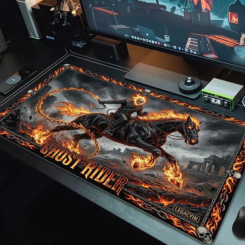 Horseman of Hell Color Mouse Pad Large Gaming Table Cushion Non-slip Laptop Tablet Big Mousepad XXL Mat Mini PC Playmat With Lock edge