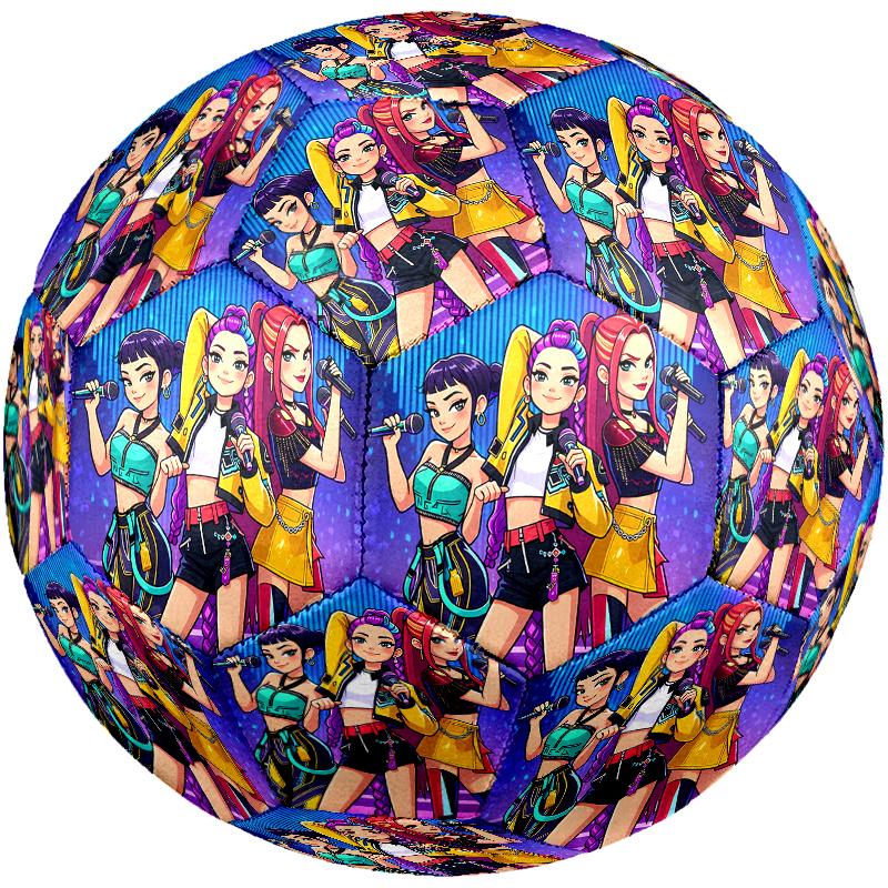 1pc Standard Football Size 5, Soccer Balls, Kpop Pattern Soccer Ball, Machine Stitched, Ball for Training & Outdoor Match