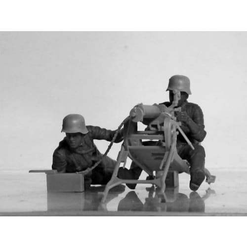 ICM 1/35 Scale Second German MG08 MG Team Plastic Model Kit 35645