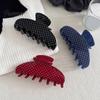 Rutschfeste Haarklammer mit Polka-Dot-Muster für Damen, 10 cm Große Schwarz/Weiß/Rote Clips, Großes Dekorative Klemmen Zubehör, Starker Halt Keine Clips Dick oder Dünn