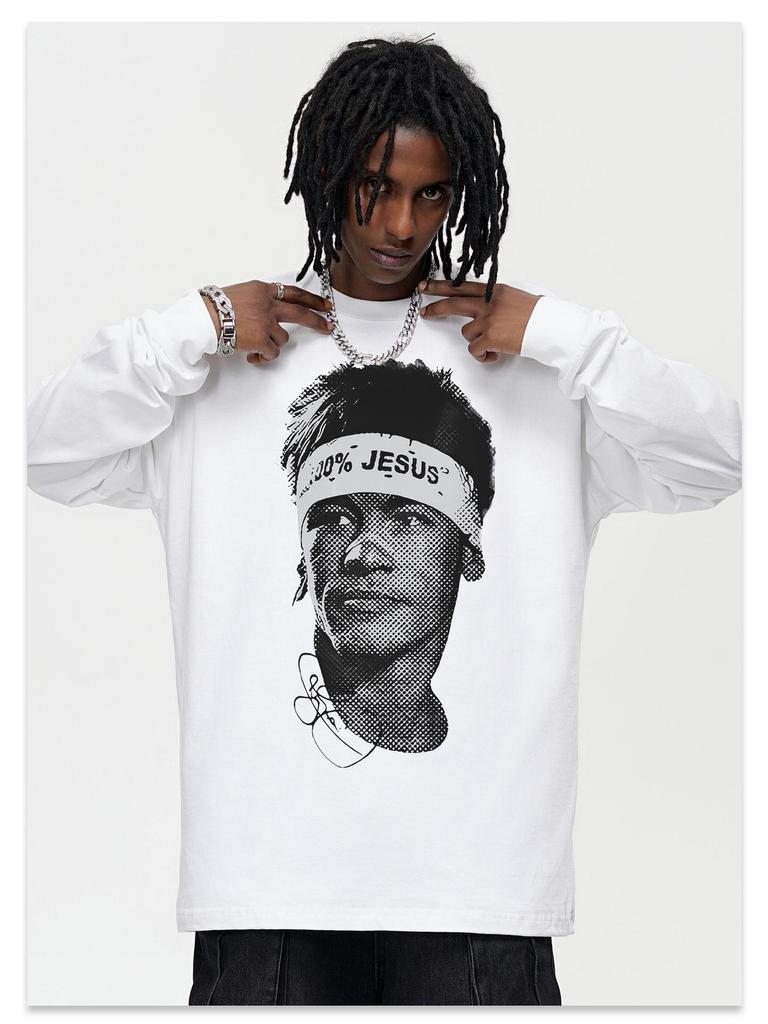 Neymar American Football Gewaschenes Retro T-Shirt - Herren Kurzarm Used Look