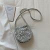 New autumn niche bag women's high-value chain shoulder messenger bag sequined casual bucket bag