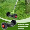 Mower Support Wheels Adjustable Cordless Trimmer Auxiliary Wheels Garden Lawn Mower Cutter Replacement For Plants