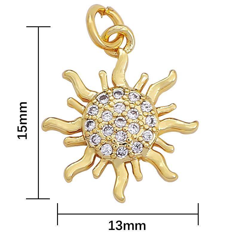 1Pcs Various Style Metal Zircon Pendants For Making DIY Bracelet Necklace Earring Key Chain