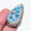 Natural K2 Blue Azurite Gemstone 925 Sterling Silver Jewelry Ring Size 6.5 AR-17699