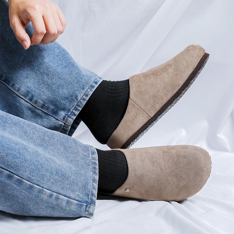 New soft bottom comfortable couple wear spring, summer, autumn and winter bag head semi-lazy slippers 45380-45381-R