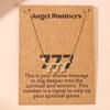 Gold 777 Diamond-Inlaid Necklace for Women - Versatile Clavicle Chain Pendant Jewelry