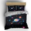 """Galaxie Planeten Druck Bettwäsche Set" Bettwäsche Bettbezug Set Bettbezug Kissenbezüge""" (1 * Bettbezug 2 * Kissenbezüge, ohne Bettdecke)