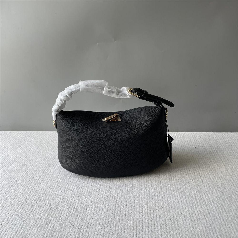 

First-Layer Cowhide Leather Handbag, Shoulder Bag, Crossbody Bag for Women, Summer New Korean Style Ingot Bag, Exquisite and Versatile Women s Bag чёрный