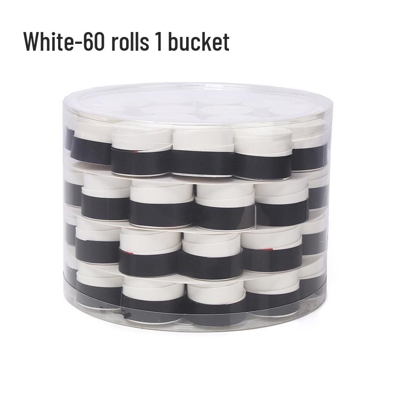 Elastic Perforated PU Leather Overgrip for Badminton, Tennis & Table Tennis Rackets, Fishing Rods with Ribbed Sweatband