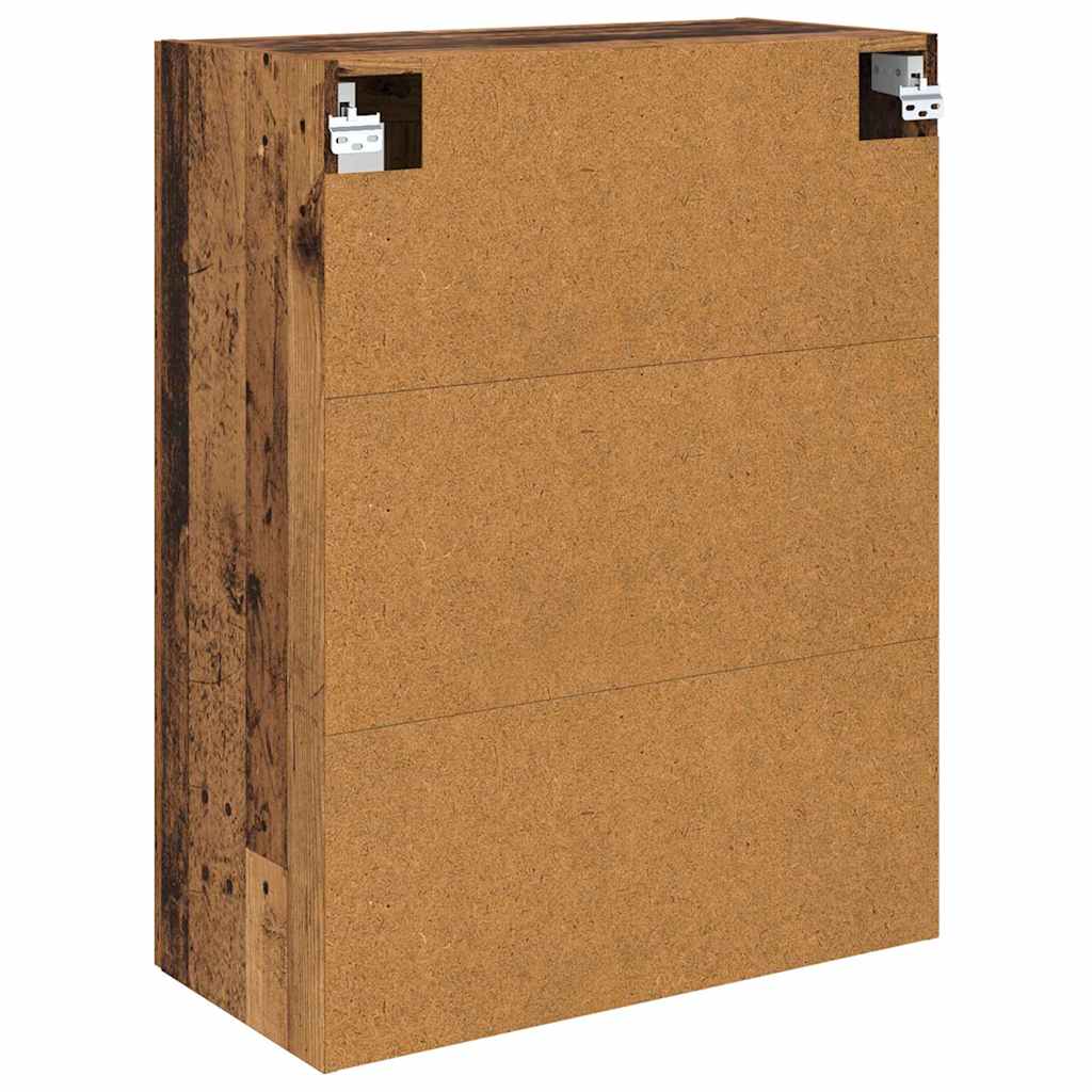 Wall Mounted Cabinet 2 pcs Reclaimed Wood Look 69.5 x 34 x 90 cm