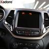 For Jeep Cherokee 2014 2015 2016 Chrome Car Front Center Air Condition AC Switch Button Panel Cover Trim Interior Accessories