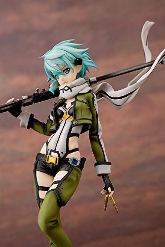 Figurină Sword Art Online II Sinon, finisată pictată la scară 1/7, ABS și PVC