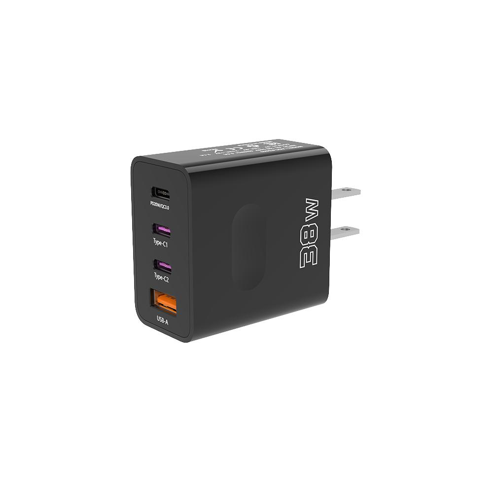 PD 38W USB C Şarj Cihazı 4 Port Hızlı Şarj Type C Cep Telefonu Adaptörü IPhone 16 15 14 için Samsung Xiaomi Huawei Hızlı Şarj 3.0