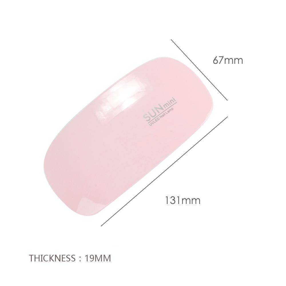 6W UV LED Lamba Çivi Taşınabilir Mini USB Kablosu Jel Vernik Oje Kurutucular Manikür Tırnak Kurutucu