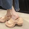 .Cm Heightening Artifact Eva Cool Slippers New Summer Wear Heightening Non-slip Thick-bottomed Beach Slippers Ladies