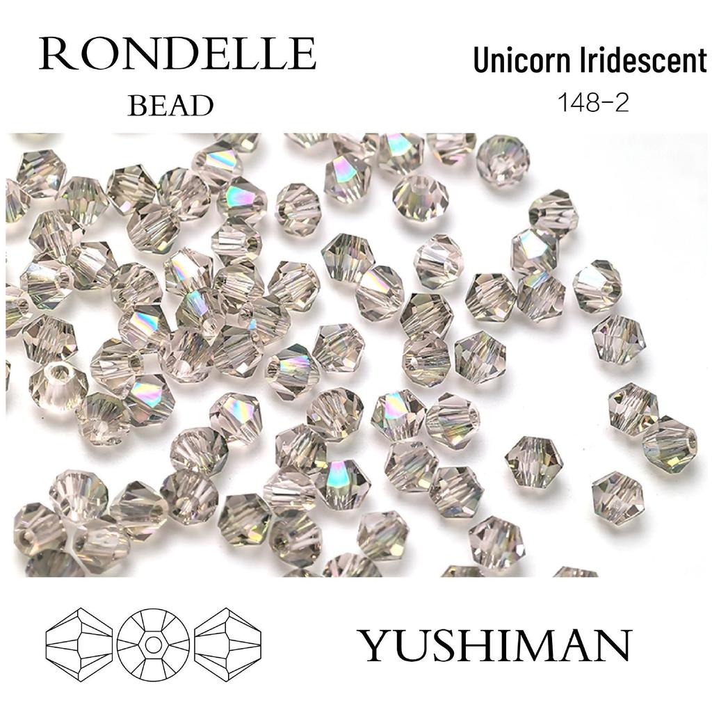 4mm Rhombus Beads - 200 Czech Quality Double Crimp Top Beads for DIY, Shuttle Weaving, and Embroidery