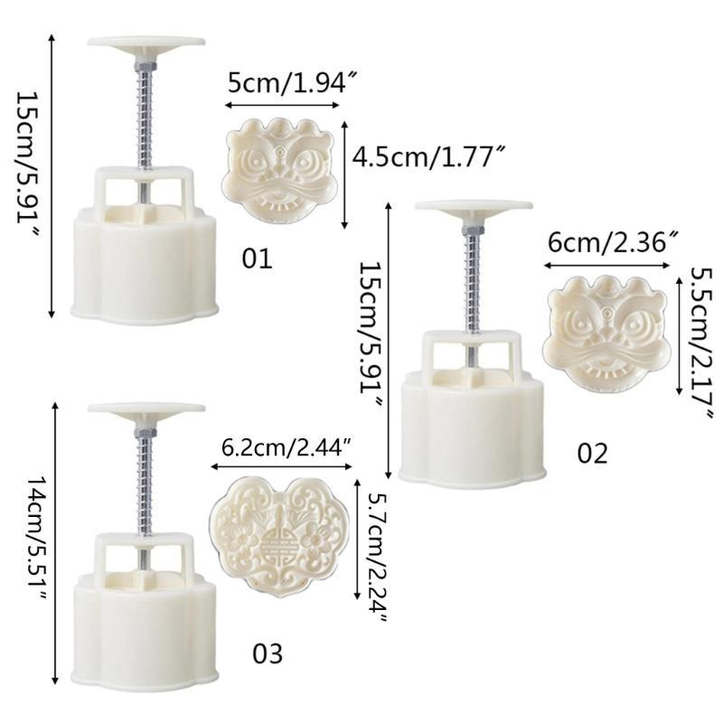 Stamp Cookie Cutters Moulds DIY Baking Accessories for Mid-Autumn Festival