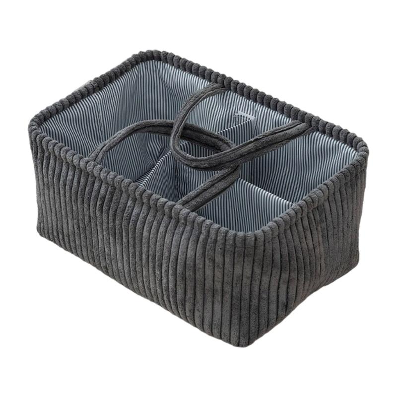 Multipurpose Fabric Storage Basket For Toy Clothes Books Multi-Compartment Organizer Modern Home Decoration
