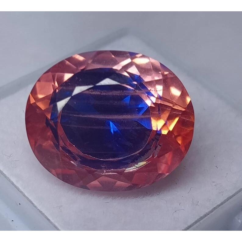 18-20 Ct Natural Bi-Color Pitambari Sapphire Oval Cut Beautiful Gemstone