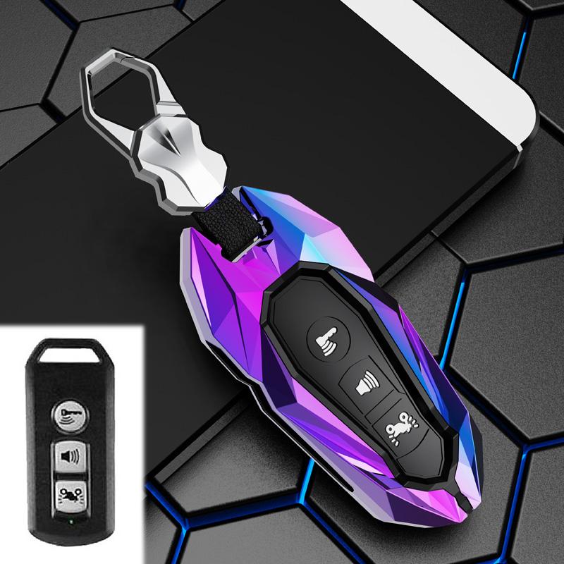 Zinc Alloy Car Key Case Smart Remote Control Fob Cover For Honda Airblade 125 C125 Super Cub Scooter Vario 150 PCX Forza 300