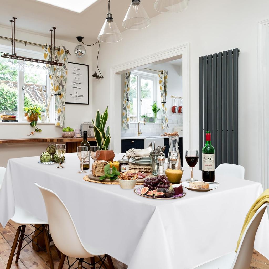 Rectangular Polyester Thicken Tablecloth Anti-Stain Anti-Wrinkle Table Cover,for Kitchen Dinner Party Wedding Buffet Feast Decor