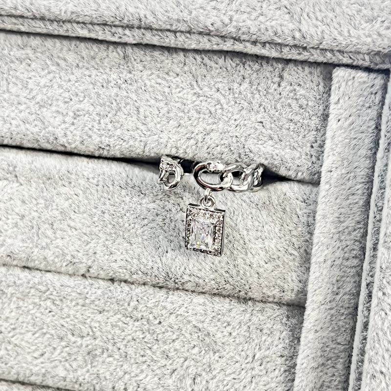 2026 Cold Wind Fringed Personalized Ring Female Niche Design Sense Love Bow Geometric Sweet Stack Wearing Ring Resizable