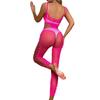 Danai Fishnet Bodysuit Set: Sexy Suspender Lingerie for Flirting & Sleepwear