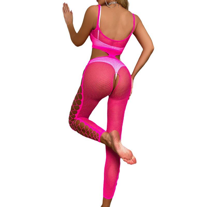 Danai Netzstoff-Body-Set: Sexy Strapsen-Dessous zum Flirten & als Nachtwäsche