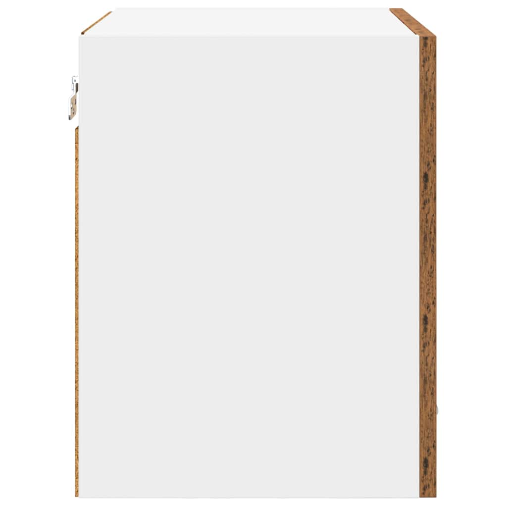 Wall Mounted Cabinet 2 pcs Reclaimed Wood Look 40 x 31 x 40 cm Engineered Wood