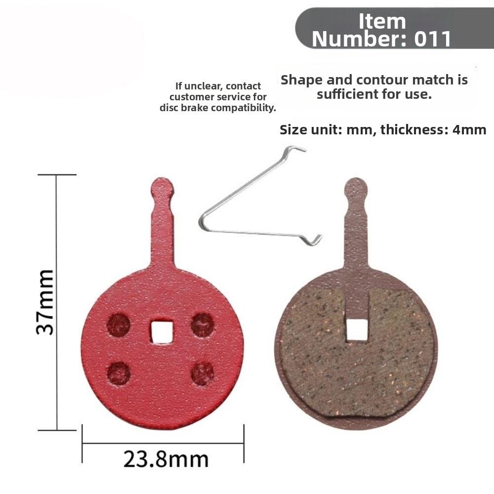 Black Bike Brake Pads Pair Multi-style Riding Accessories for MTB Mountain Bicycle