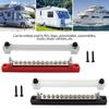 M6 12V Bus Bar 1/4 Inch Power Distribution Block 150A Electrical Terminal Block Buss Bar for Truck Boat Car Camper RV Caravan