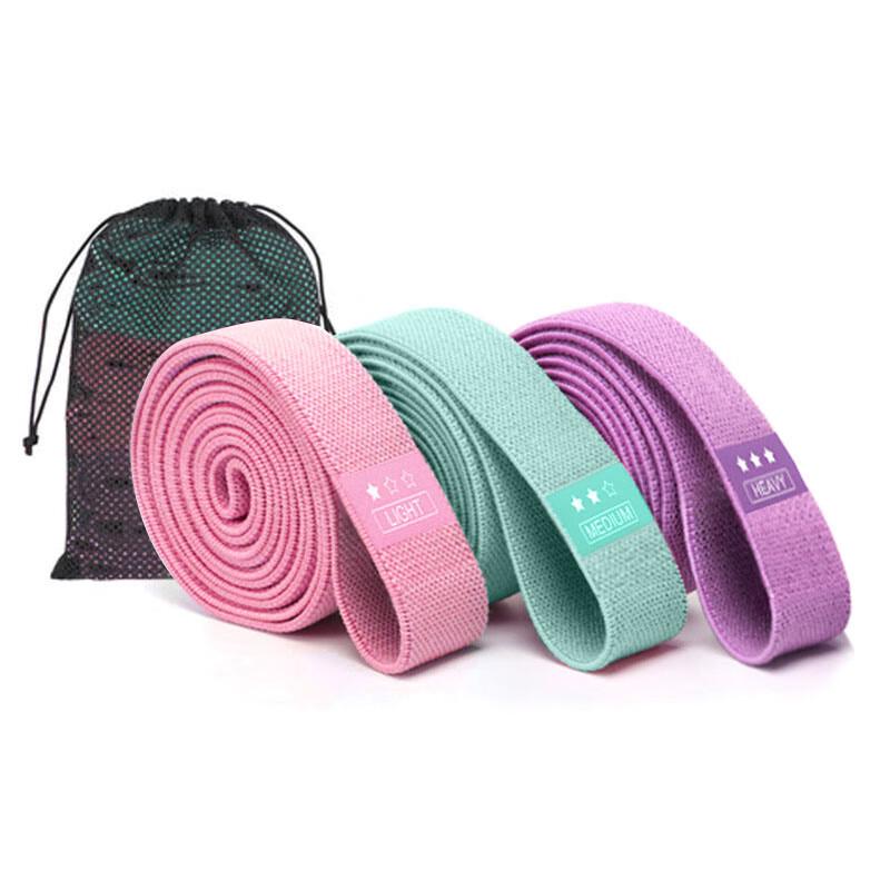 WEZHO Long Knitted Resistance Bands Set