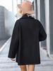 European & American Women's Woolen Long Sleeve Lapel Overcoat