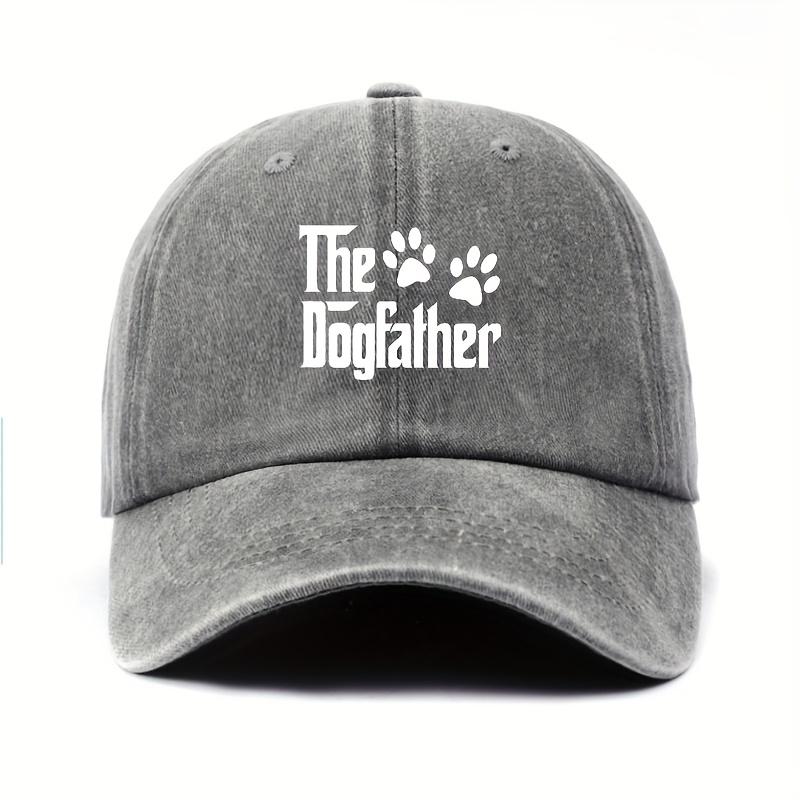 Printed baseball cap with Dog Dad design a simple and stylish choice for dog lovers Made of comfortable fabric