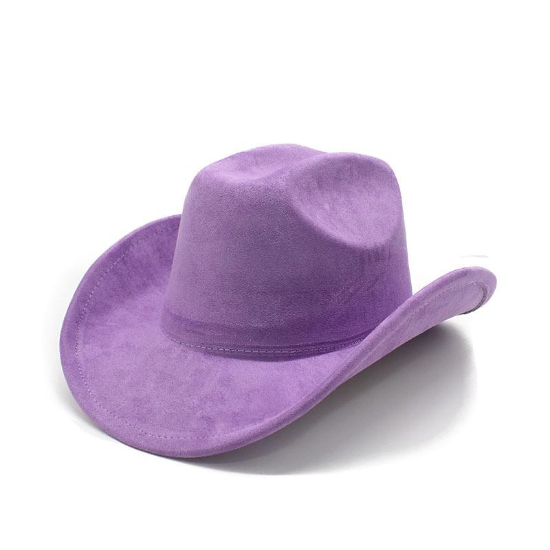 Traditional Style Wool Felt Cowboy Hat With Wide Brim For Men And Women