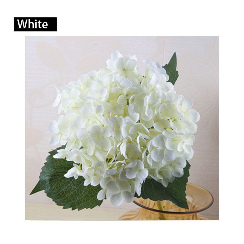 Elegant Faux Artificial Silk Hydrangea Bouquet For Stunning Home And Wedding Decor