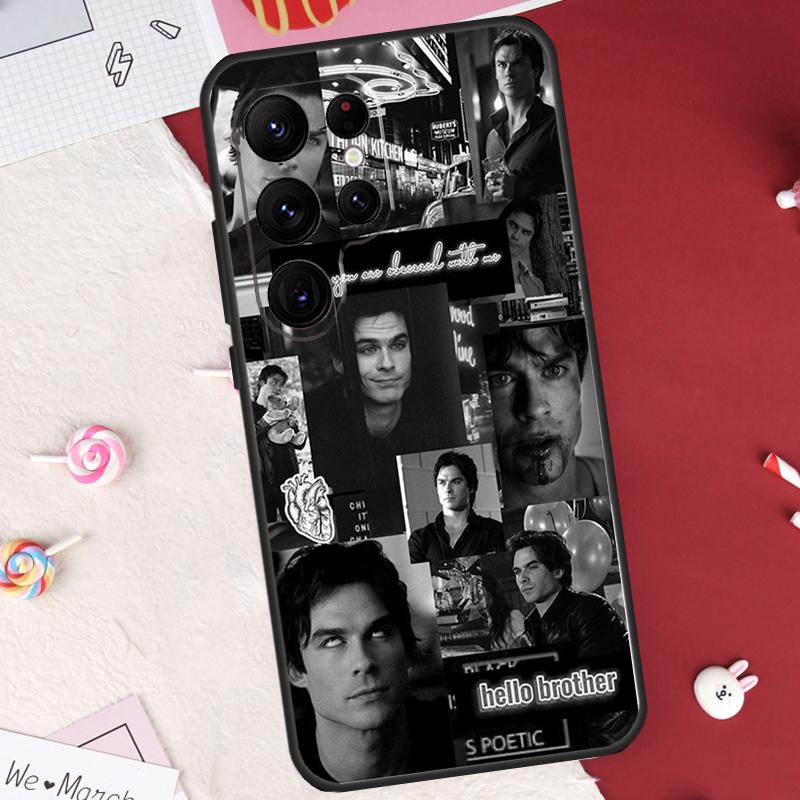 

Чехол Damon Salvatore Дневники Вампира для Samsung Galaxy S26 Ultra S23 S22 S21 S20 S24 S25 Ultra S10 Plus S25 FE Защитная Крышка Galaxy S26Ultra