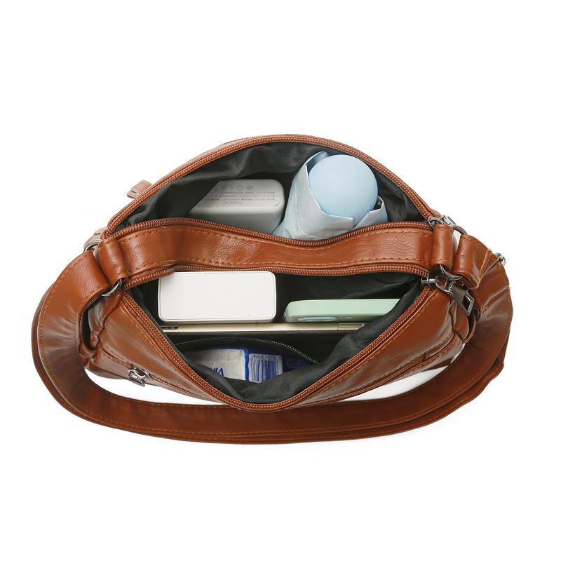 Women's Multi-Layer Large Capacity Lightweight Middle-Aged and Elderly Mother Bag Crossbody Bag