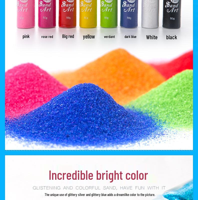 Milo Creative Sand Painting Set for Kids Ages 3-6: DIY Colored Sand Art for Early Childhood