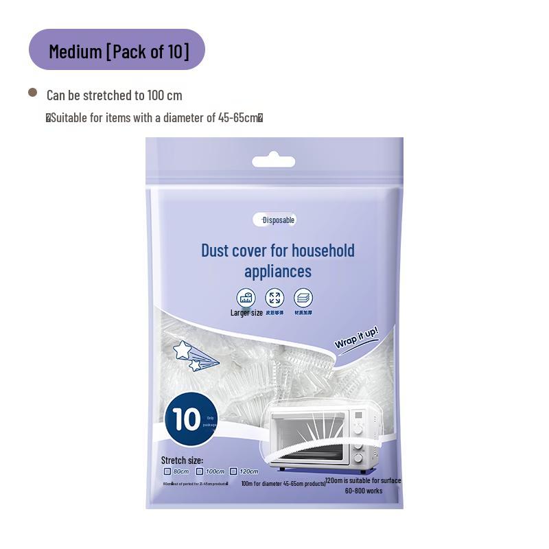 Extra Thick Transparent Dust Cover for Large Appliances and Pots