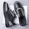 2025 New Casual Leather Mens Thick Bottom Shoes High Quality Outdoor Non-slip Comfy Sneakers High Quality Lace-Up Designer Flats