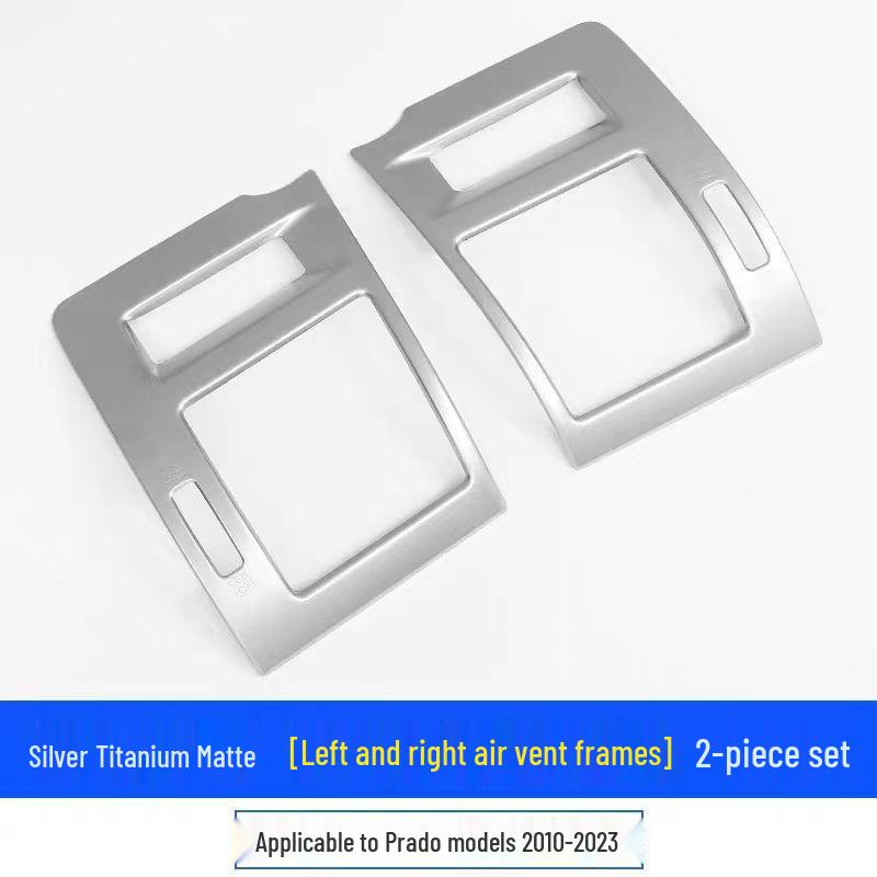 Front Air Vent Trim for Toyota Prado 10-23: Domineering Center Console Decor